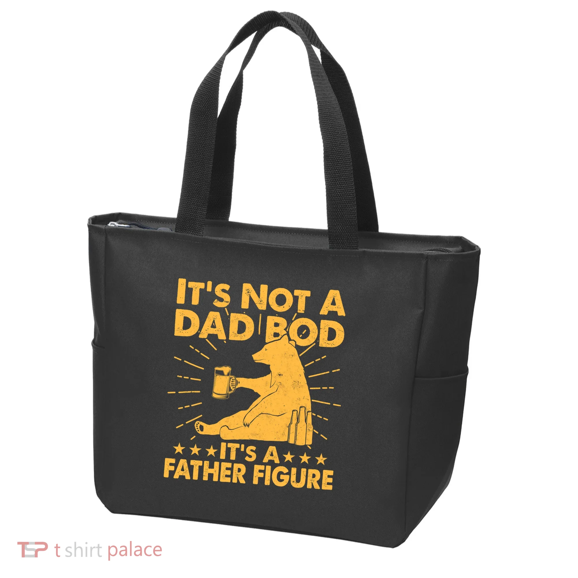 Funny Father Figure It's Not A Dad Bod Bear Tote Bag