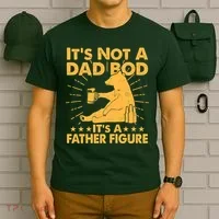 Funny Father Figure It's Not A Dad Bod Bear T-Shirt thumb 6