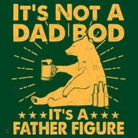 Funny Father Figure It's Not A Dad Bod Bear Mousepad thumb 1