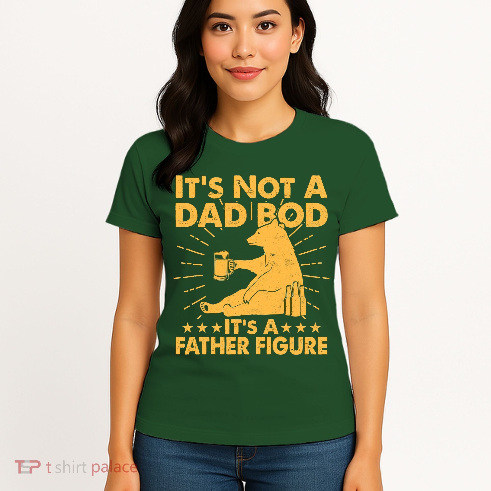 Funny Father Figure It's Not A Dad Bod Bear Women's T-Shirt