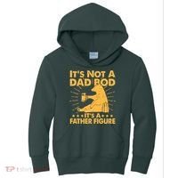 Funny Father Figure It's Not A Dad Bod Bear Kids Hoodie thumb 0