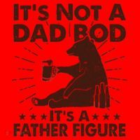 Funny Father Figure It's Not A Dad Bod Bear Santa Hat thumb 1