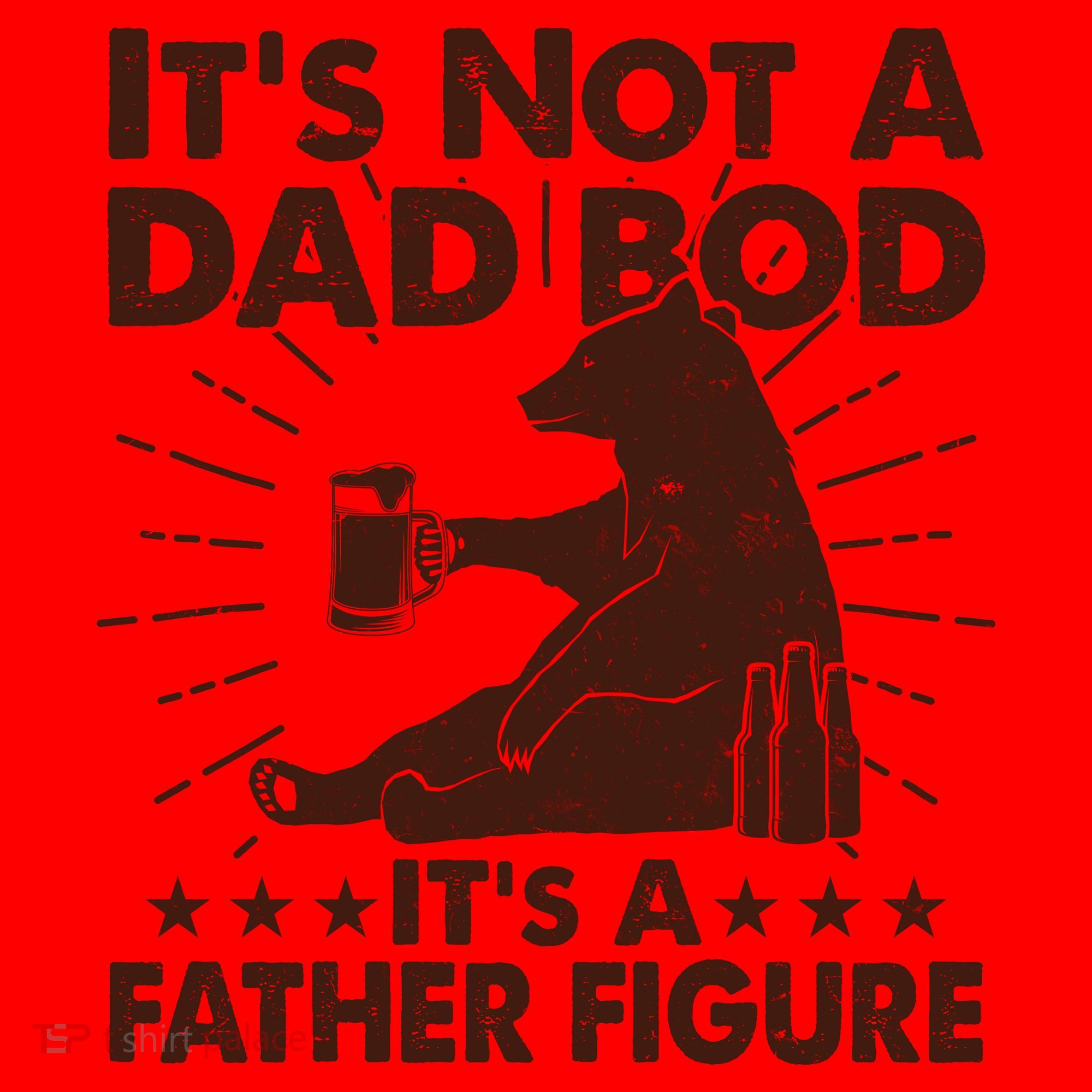 Funny Father Figure It's Not A Dad Bod Bear Santa Hat