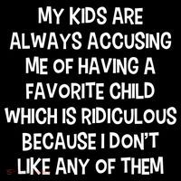Funny Favorite Child Dad Quote Ornament thumb 1