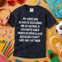 Funny Favorite Child Dad Quote Kids T-Shirt thumb 3