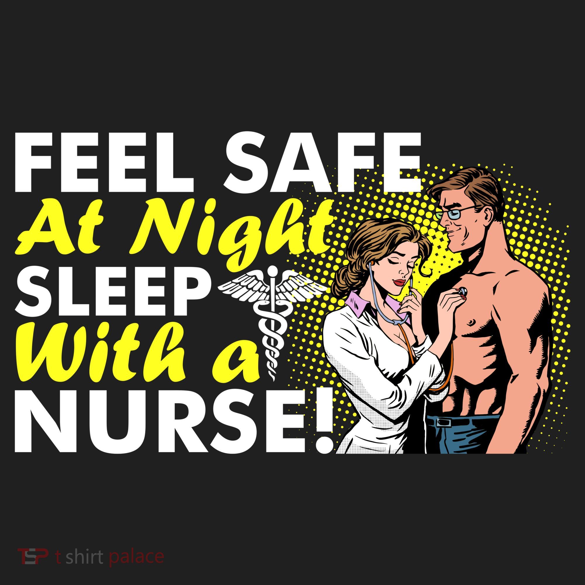 Funny Feel Safe at Night Sleep With a Nurse! Tumbler