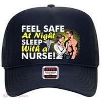 Funny Feel Safe at Night Sleep With a Nurse! Hat thumb 0