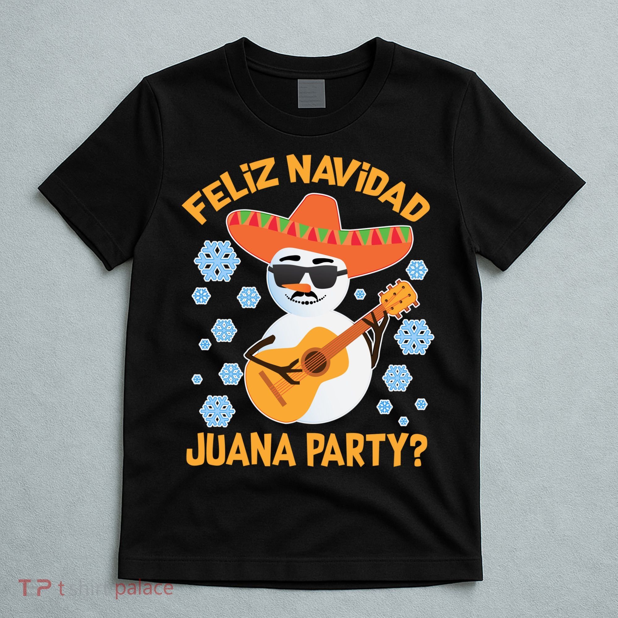 Funny Feliz Navidad Juana Party Snowman T-Shirt