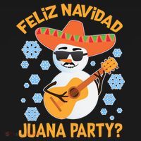 Funny Feliz Navidad Juana Party Snowman T-Shirt thumb 7