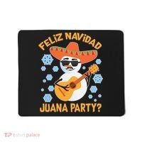 Funny Feliz Navidad Juana Party Snowman Mousepad thumb 0