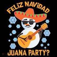 Funny Feliz Navidad Juana Party Snowman Tank Top thumb 6