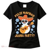 Funny Feliz Navidad Juana Party Snowman Women's T-Shirt thumb 0