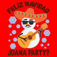 Funny Feliz Navidad Juana Party Snowman Santa Hat thumb 1