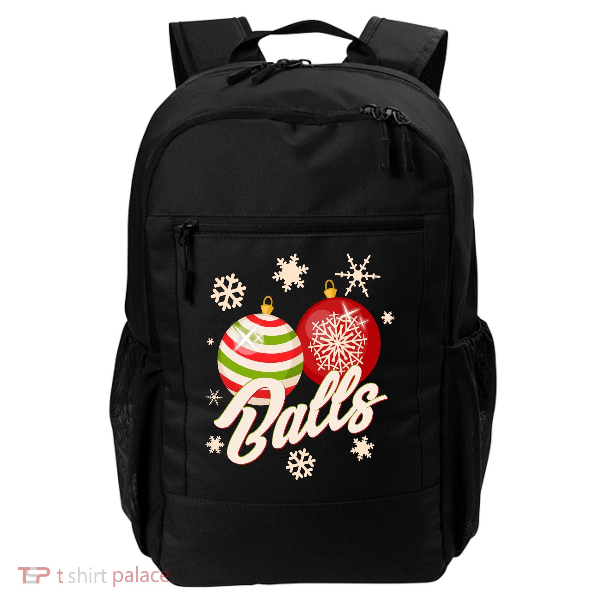 Funny Festive Christmas Balls Backpack