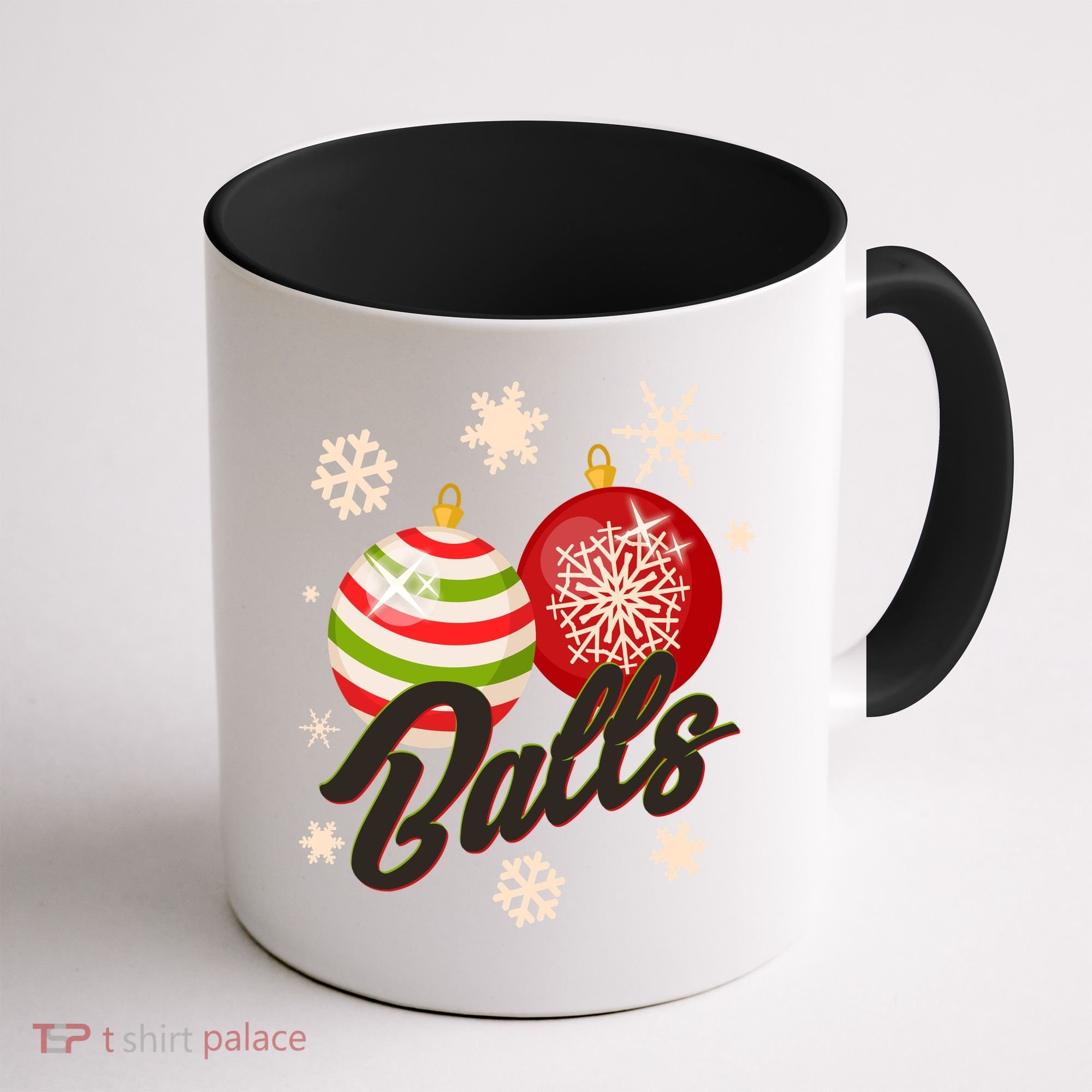 Funny Festive Christmas Balls Coffee Mug