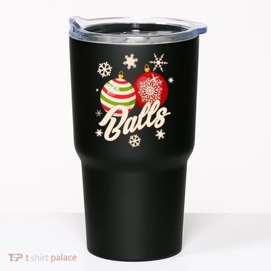 Funny Festive Christmas Balls Tumbler