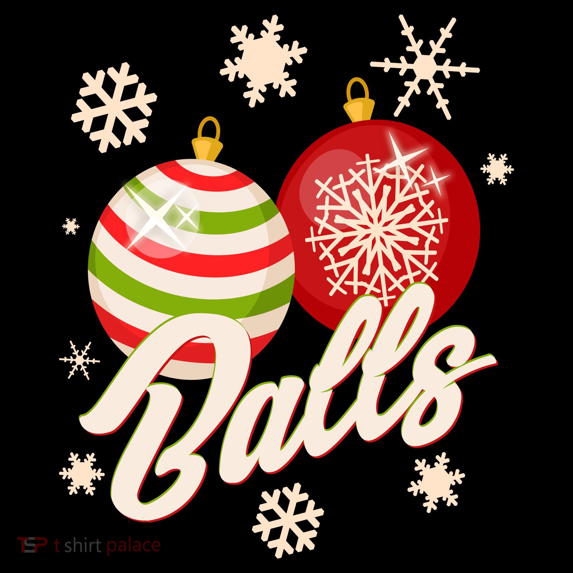 Funny Festive Christmas Balls Ornament
