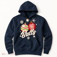 Funny Festive Christmas Balls Hoodie thumb 0