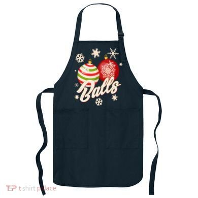 Funny Festive Christmas Balls Apron
