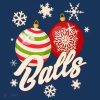 Funny Festive Christmas Balls Mousepad thumb 1