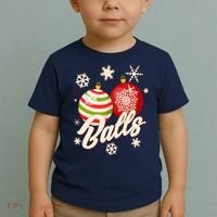 Funny Festive Christmas Balls Toddler T-Shirt thumb 2