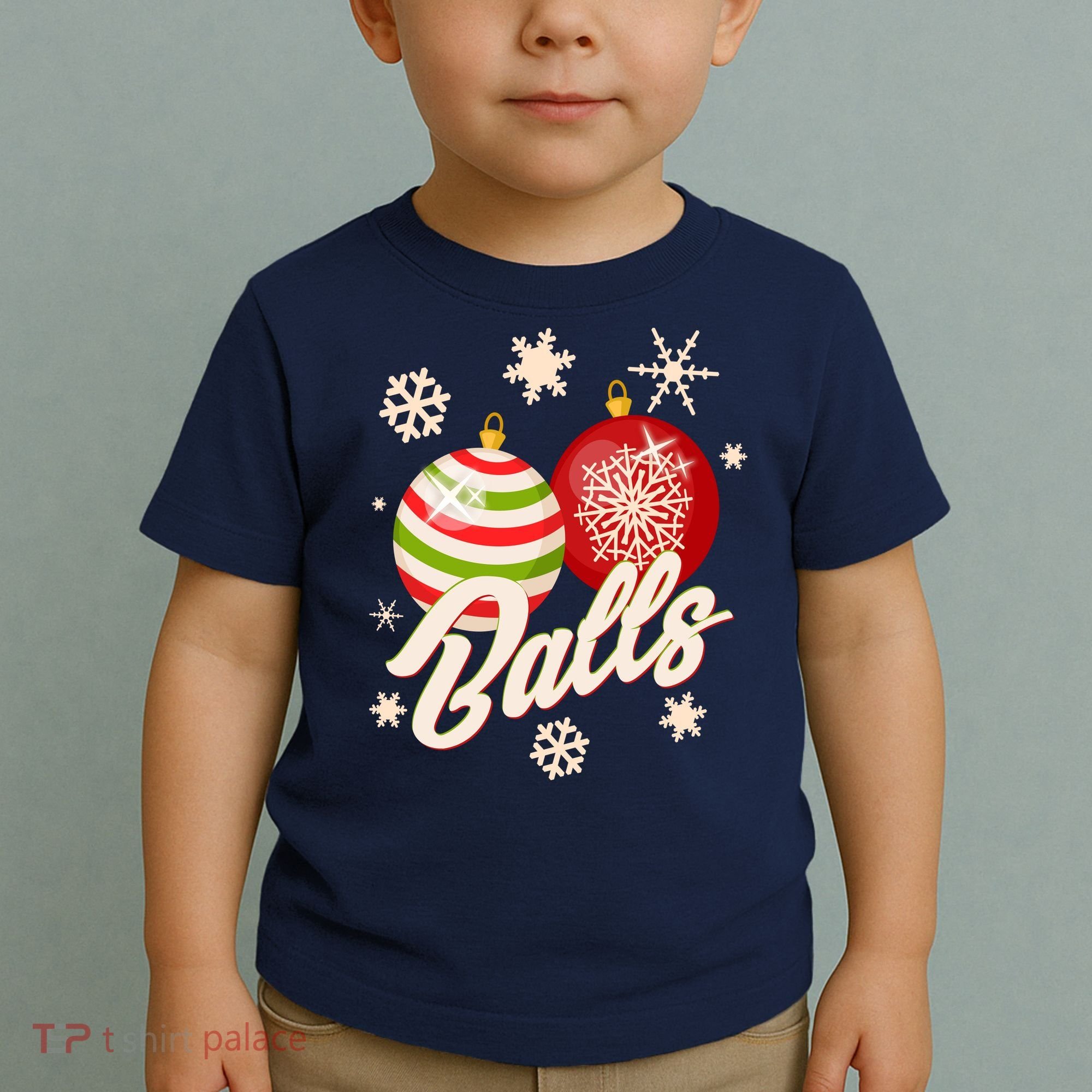Funny Festive Christmas Balls Toddler T-Shirt