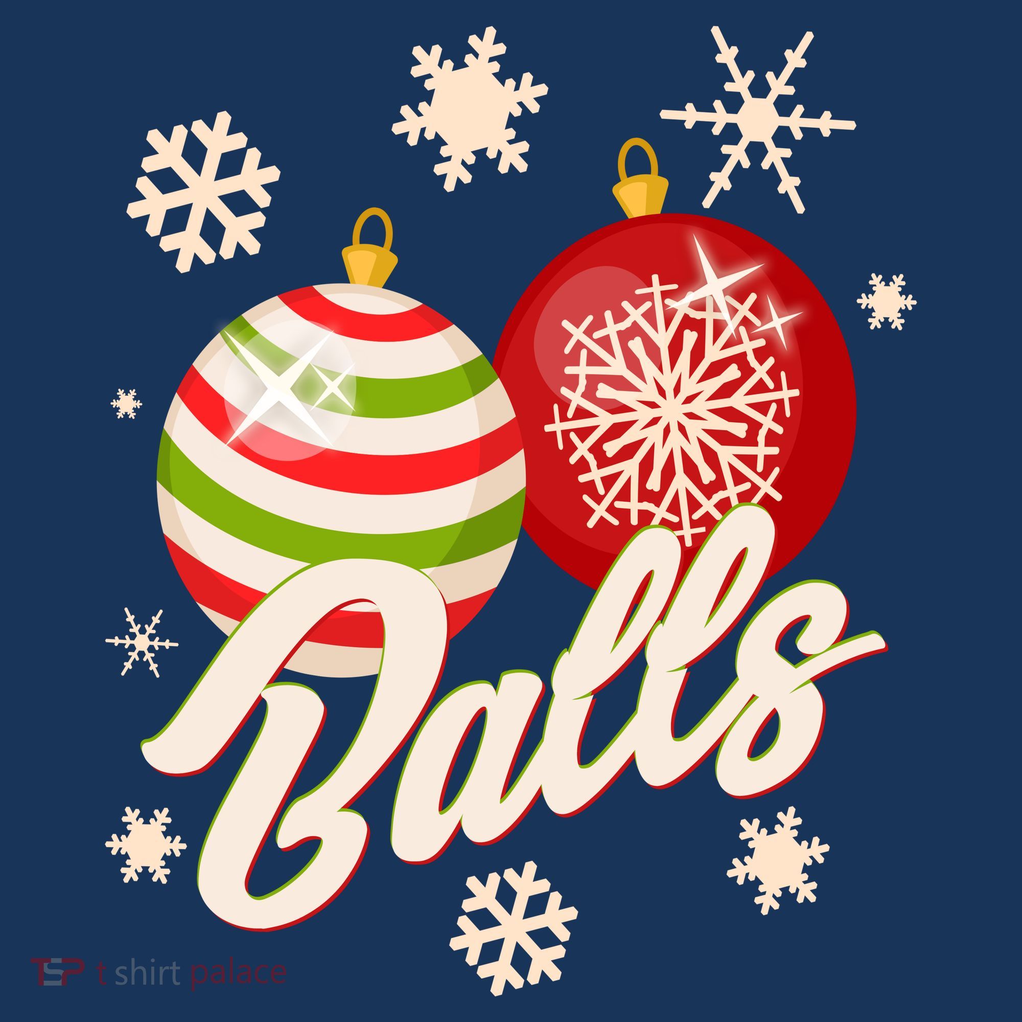 Funny Festive Christmas Balls Visor