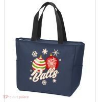 Funny Festive Christmas Balls Tote Bag thumb 3