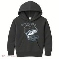 Funny Fishing - Don't Be A Dumb Bass Kids Hoodie thumb 0