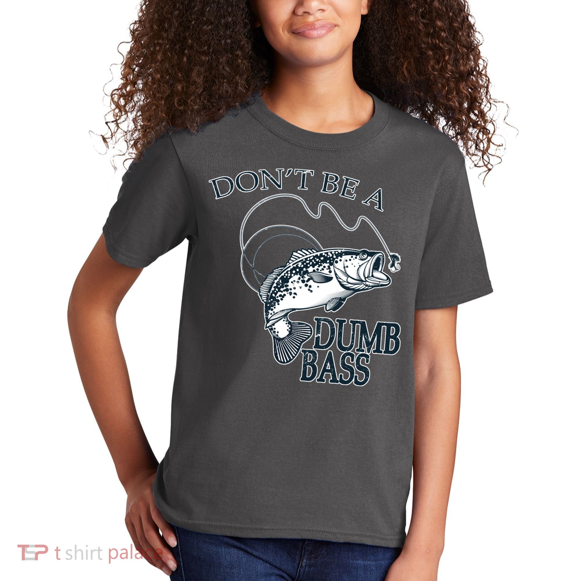 Funny Fishing - Don't Be A Dumb Bass Kids T-Shirt