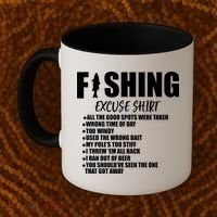 Funny Fishing Excuses Coffee Mug thumb 2