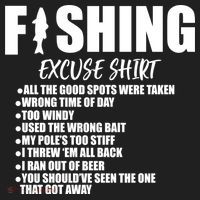 Funny Fishing Excuses Tumbler thumb 3