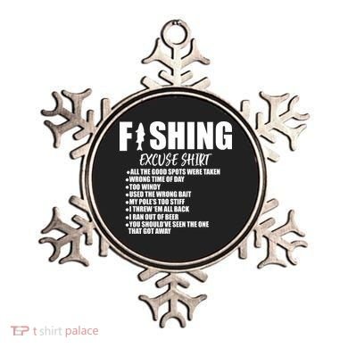 Funny Fishing Excuses Ornament