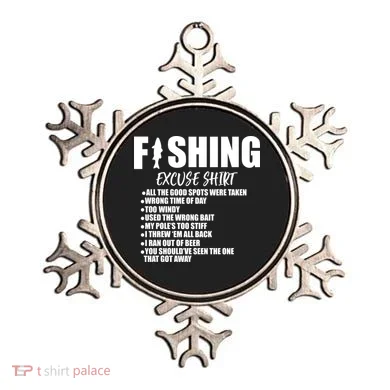Funny Fishing Excuses Ornament