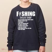 Funny Fishing Excuses Women's Sweatshirt thumb 0