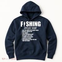 Funny Fishing Excuses Hoodie thumb 0