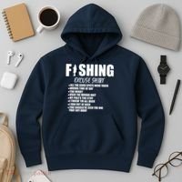 Funny Fishing Excuses Hoodie thumb 3