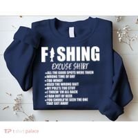 Funny Fishing Excuses Sweatshirt thumb 2