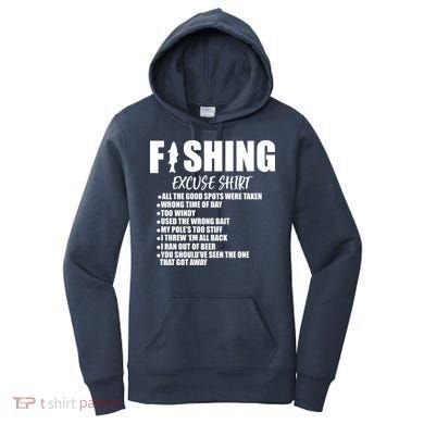 Funny Fishing Excuses Women's Hoodie