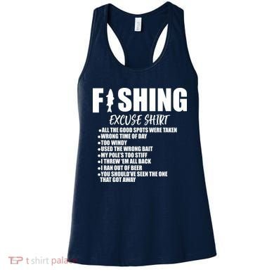 Funny Fishing Excuses Women's Tank Top