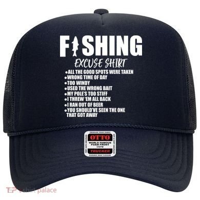 Funny Fishing Excuses Hat