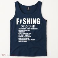 Funny Fishing Excuses Tank Top thumb 2