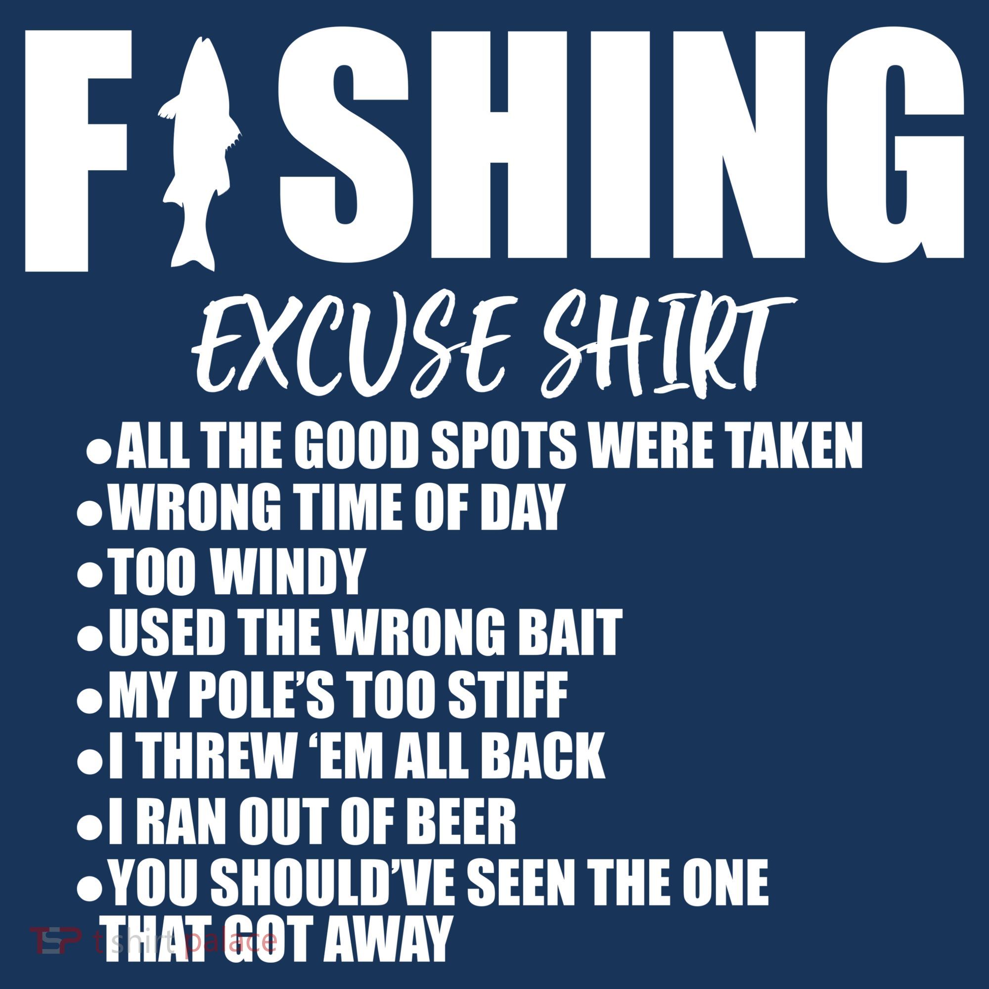 Funny Fishing Excuses Visor