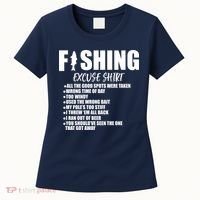 Funny Fishing Excuses Women's T-Shirt thumb 0
