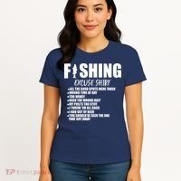 Funny Fishing Excuses Women's T-Shirt thumb 4