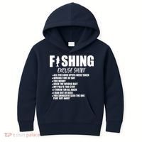 Funny Fishing Excuses Kids Hoodie thumb 0