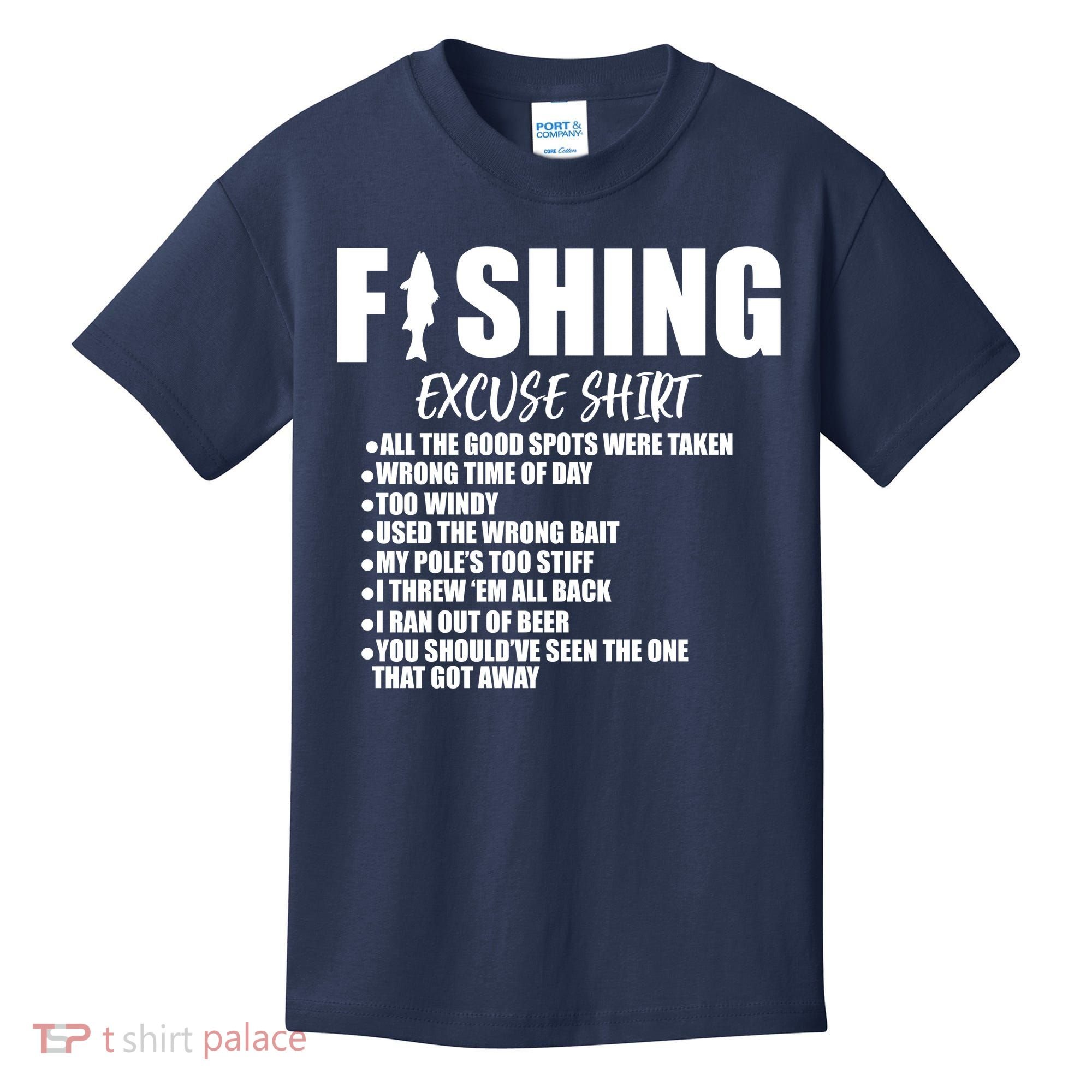 Funny Fishing Excuses Kids T-Shirt