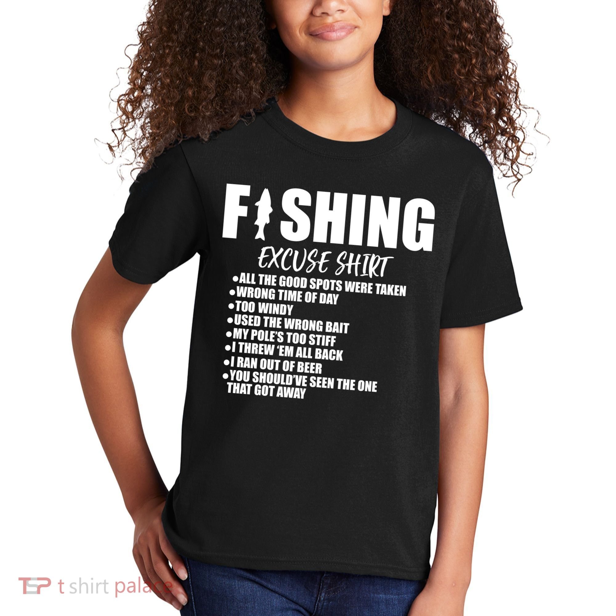 Funny Fishing Excuses Kids T-Shirt