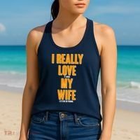 Funny Fishing I Really Love My Wife  Women's Tank Top thumb 2