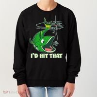 Funny Fishing I'd Hit That Women's Sweatshirt thumb 0